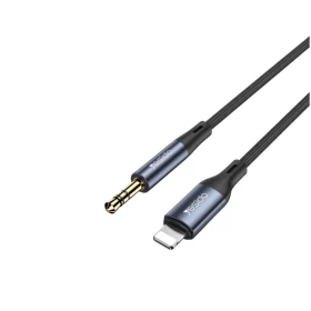 YESIDO YAU35 Lightning to 3.5mm AUX Audio Cable (1M) – Black