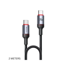 YESIDO CA186 USB-C to USB-C Fast Charging Cable 240W (5A) 2M BLACK