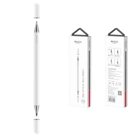 YESIDO ST04 2-in-1 Passive Stylus Pen with Ballpoint Pen – White