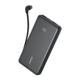 باور بانك أنكر زولو (10000mAh، 22.5 واط، مع كيبل USB-C مدمج)