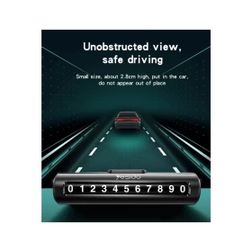 Temporary Parking Number Plate