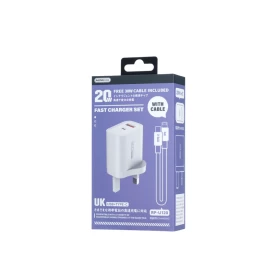 REMAX 20W A+C Charger+C-L Cable Set  RP-U120