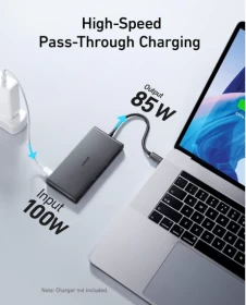 Anker 552 USB-C Hub (9-in-1, 4K HDMI), A8373H11 - Black